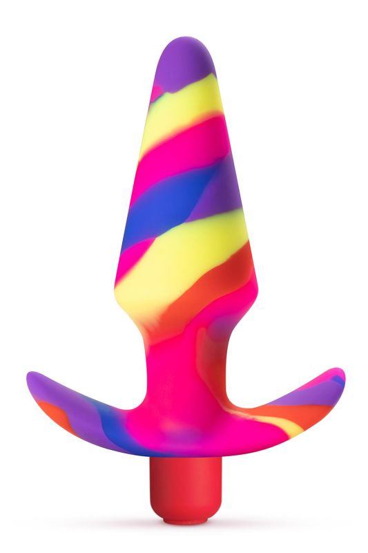 Анальна пробка конусоподібна з вібрацією Blush Avant різнокольорова вид 3