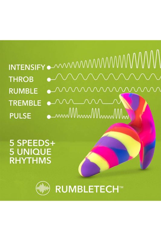 Анальна пробка конусоподібна з вібрацією Blush Avant різнокольорова вид 7