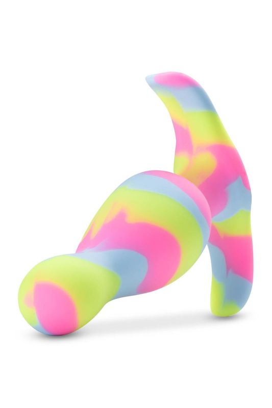 Анальна пробка конусоподібна зі стопером Blush Avant Kaleido різнобарвна вид 3