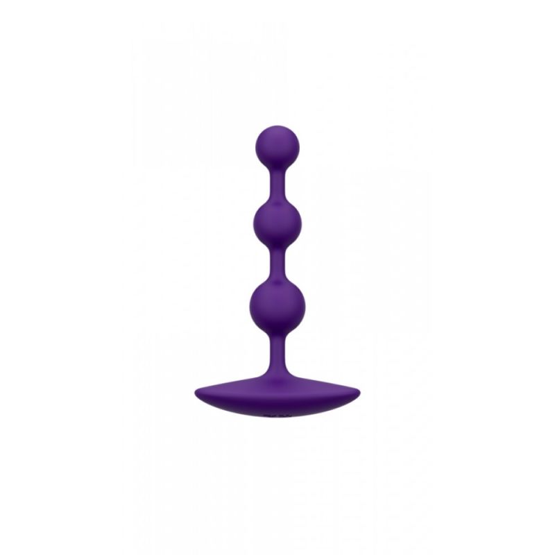 Силіконові анальні намисто Romp Amp фіолетові вид 4