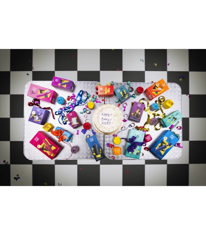 Мастурбатор двосторонній нереалістичний Romp Mosh прозорий вид 9