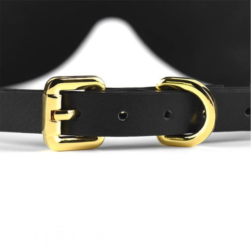 Маска на глаза Blindfold UPKO c итальянской кожи, черная вид 8