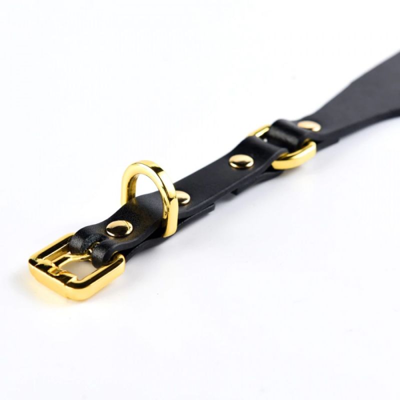 Маска на глаза Blindfold UPKO c итальянской кожи, черная вид 10