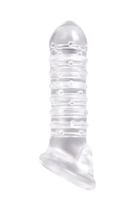 Насадка на пенис удлиняющая RENEGADE RIBBED EXTENSION CLEAR