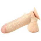 Насадка на пеніс рельєфна, що подовжує, NS Novelties Renegade прозора вид 5