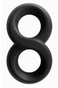Ерекційне кільце подвійне NS Novelties Renegade Infinity Ring чорне
