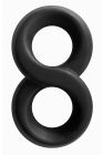Ерекційне кільце подвійне NS Novelties Renegade Infinity Ring чорне вид 2
