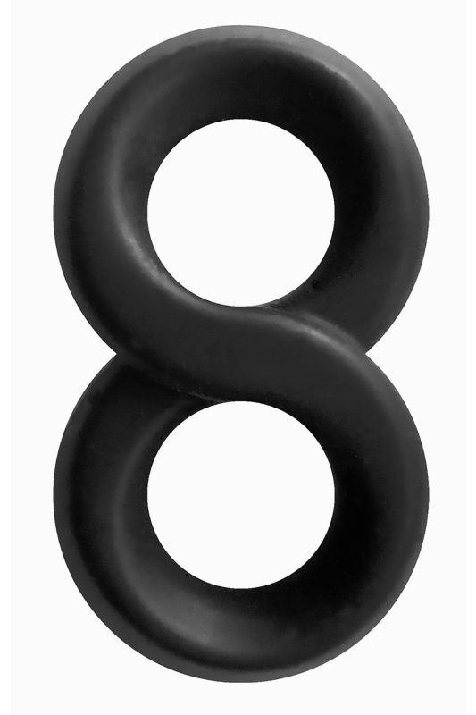 Эрекционное кольцо RENEGADE INFINITY RING BLACK вид 2
