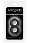 Ерекційне кільце подвійне NS Novelties Renegade Infinity Ring чорне вид 3