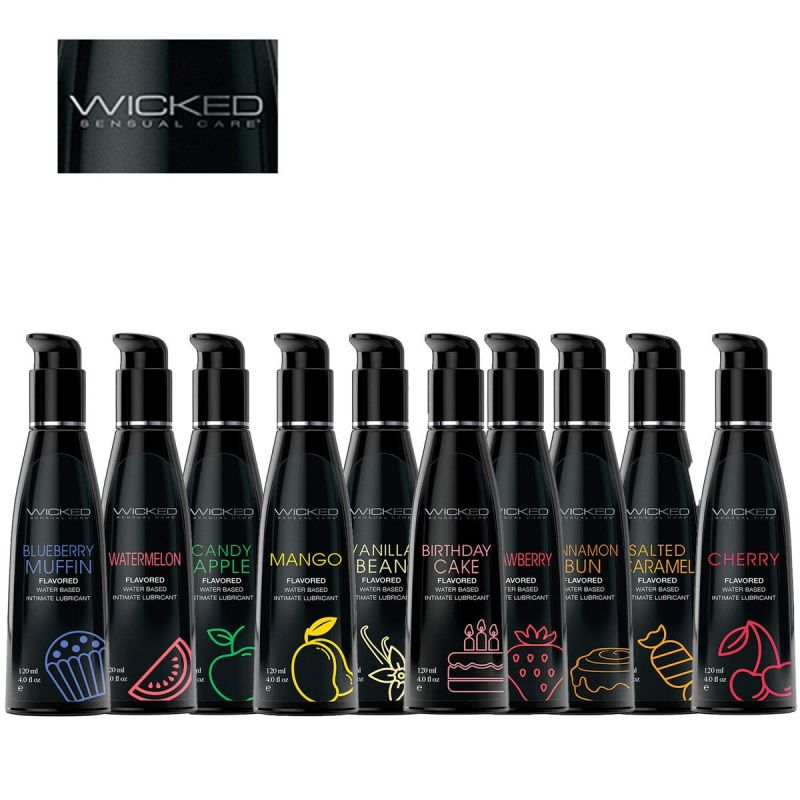 Їстівний лубрикант зі смаком полуниці Wicked Aqua Strawberry на водній основі, 120 мл вид 5