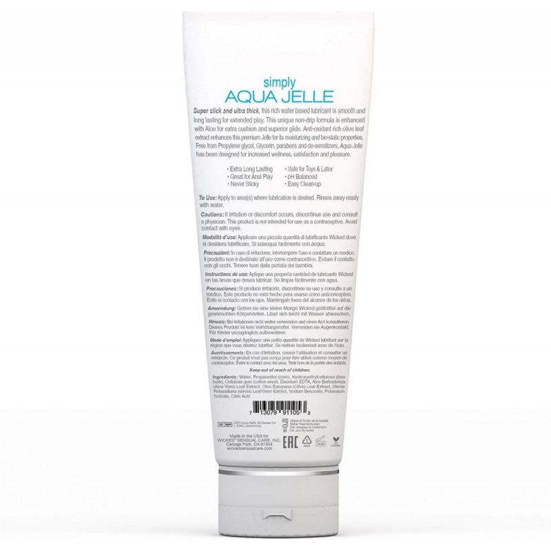 Лубрикант анальний Wicked Simply Aqua Jelle на водній основі, 120 мл вид 3