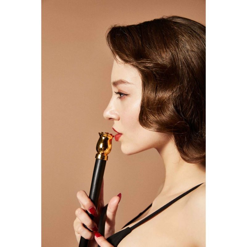 Мягкий кожанный хлыст с бутоном розы на рукоятке Soft Whip UPKO вид 8