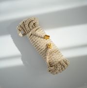 Мотузка для бондажу преміальна UPKO Restraint Bondage Vope золота, 10 м