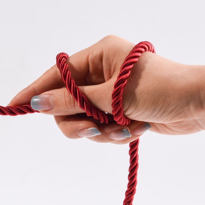 Мотузка для бондажу преміальна UPKO Restraint Bondage Vope червона, 10 м вид 12