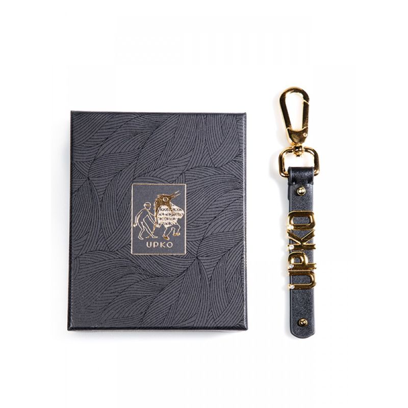 Кожанный Брелок ручной работы UPKO вид 4