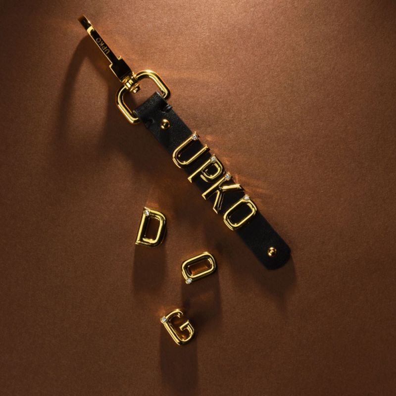 Кожанный Брелок ручной работы UPKO вид 10