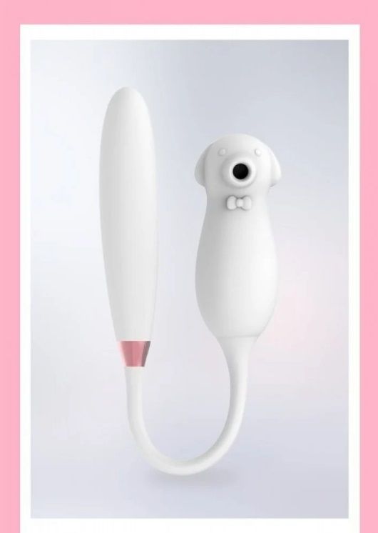 Вибратор двойной белый Elva Dual Purpose (white) вид 3