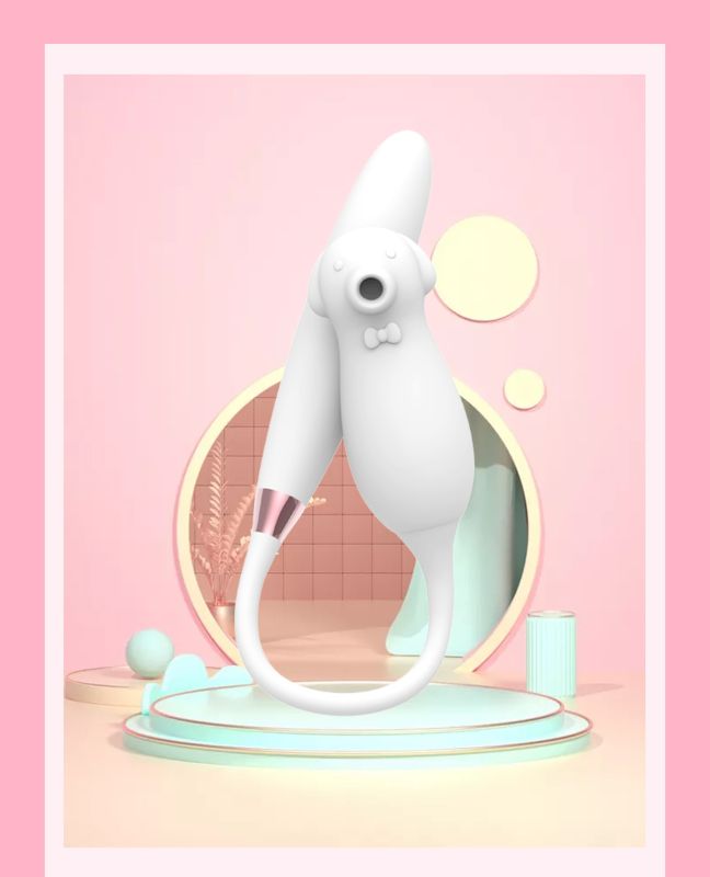 Вібратор подвійний білий Elva Dual Purpose (white) вид 5