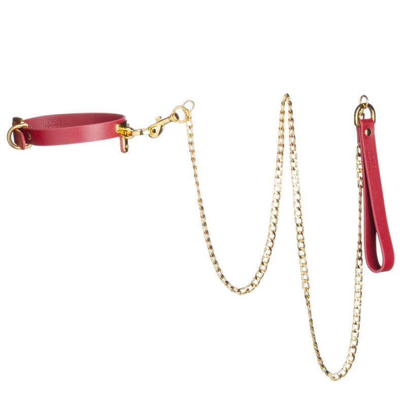 Набір BDSM Валіза Бажаний червоний шкіряний Kinky Tools Set UPKO вид 12