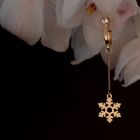 Украшения для клитора и половых губ non-pierced clitoral jewelry dangle with snowflake UPKO вид 3