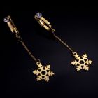 Украшения для клитора и половых губ non-pierced clitoral jewelry dangle with snowflake UPKO вид 4