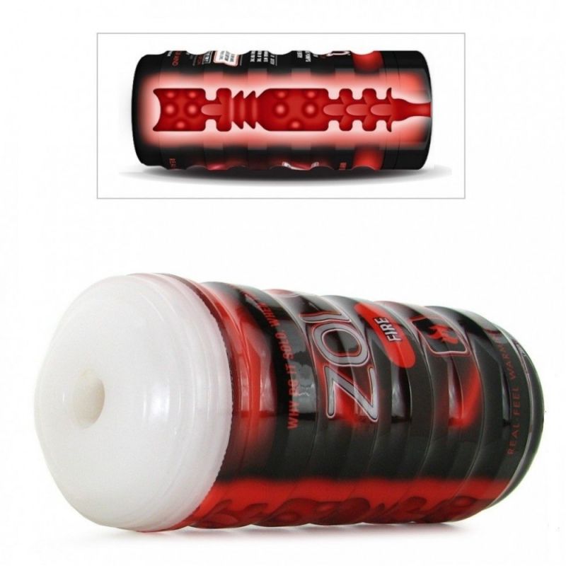 Мастурбатор в колбе Zolo Fire Cup, Red вид 4