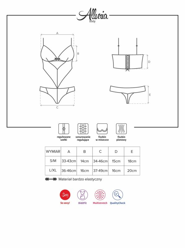 Боди Obsessive Alluria S/M вид 6