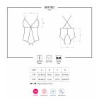 Боди из прозрачной сеточки Obsessive 841-TED-1 с открытым доступом, черный, S/M вид 8