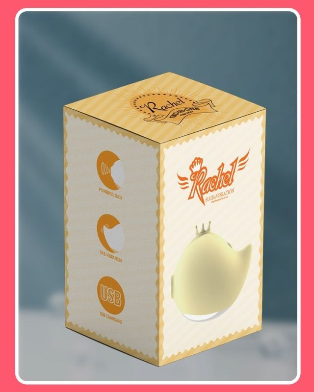 Вакуумный стимулятор клитора с вибрацией Rachel, желтый вид 7