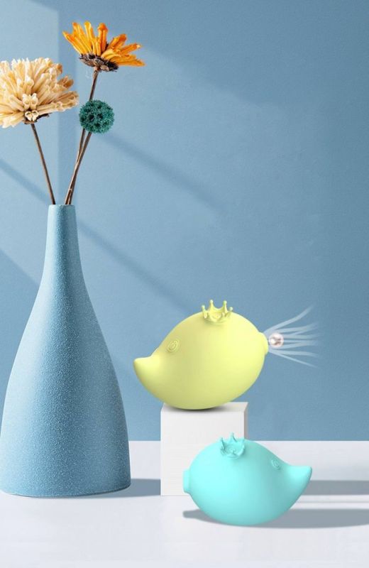 Вакуумный стимулятор клитора с вибрацией Rachel, желтый вид 11