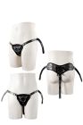 Трусики для стпрапона с 2 кльцами STRAPON BLACK PU HARNESS WITH TWO RINGS вид 3