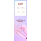 Двойной вибратор с вакуумной стимуляцией Viola с пульсацией и подогревом, розовый вид 8