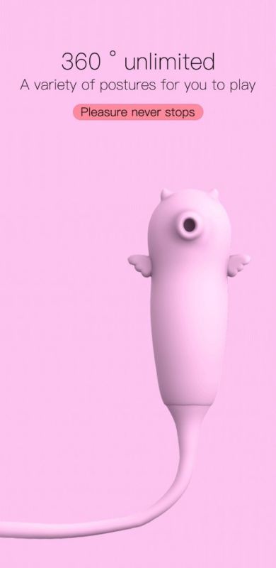 Подвійний вібратор з вакуумною стимуляцією Viola з пульсацією та підігрівом, рожевий вид 10