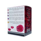 Вакуумний стимулятор клітора з вібрацією у вигляді квітки Rose, рожевий вид 13