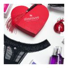 Комплект Obsessive Elizenes зі шнурівкою на ліфі та мереживним чокером, чорний, S/M вид 10