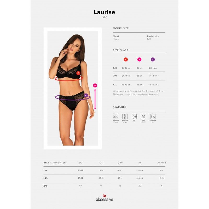 Комплект Obsessive Laurise komplet S/M вид 5