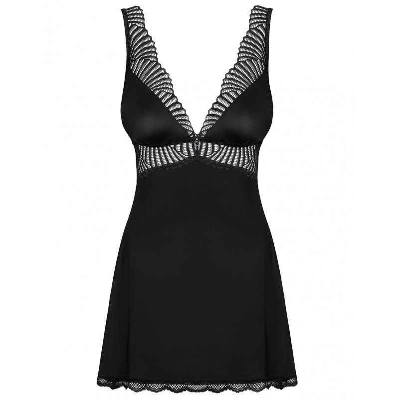 Пеньюар та стрінги Obsessive Klarita L/XL вид 4