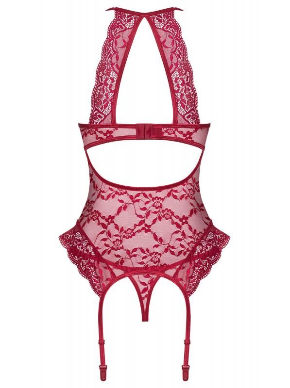 Комплект Obsessive Ivetta корсет и стринги S/M вид 7