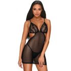 Пеньюар Obsessive Millagro и стринги S/M вид 2