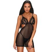 Пеньюар Obsessive Millagro та стрінги S/M