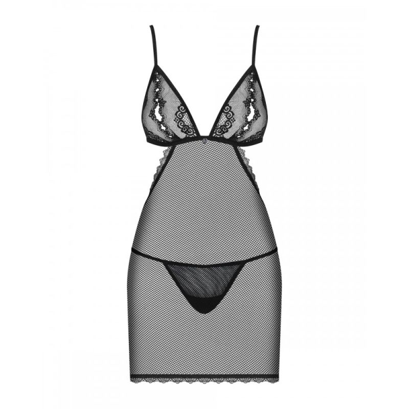 Пеньюар Obsessive Millagro та стрінги S/M вид 6