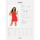 Комплект Obsessive Loventy сорочка та стрінги S/M вид 6