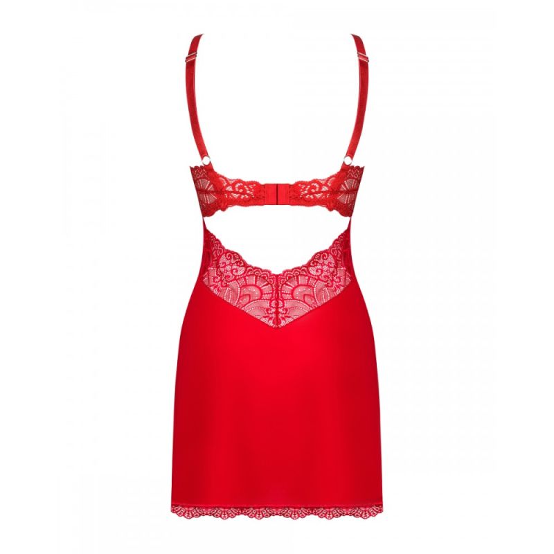 Комплект Obsessive Loventy сорочка та стрінги S/M вид 8