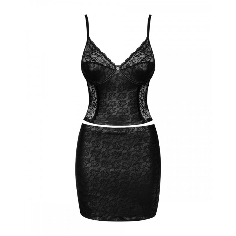 Комплект Obsessive Felisita корсет и юбка S/M вид 6