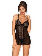 Пеньюар Obsessive Lucita та стрінги S/M