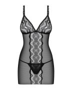 Пеньюар Obsessive Lucita та стрінги S/M