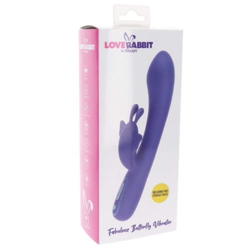 Вібратор-кролик з метеликом Toy Joy Fabulous Butterfly Vibrator вид 7