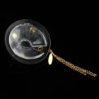 Пестиси з гірським кришталем та цирконієм UPKO Luxury Baroque з італійської шкіри, чорного кольору. вид 7