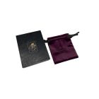 Пестиси з гірським кришталем та цирконієм UPKO Luxury Baroque з італійської шкіри, чорного кольору. вид 10