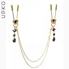 Зажимы для сосков UPKO на цепочке в виде короны с подвесками вид 3